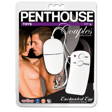 Penthouse Couples Enchanted Egg Vibrator - Whimsical White