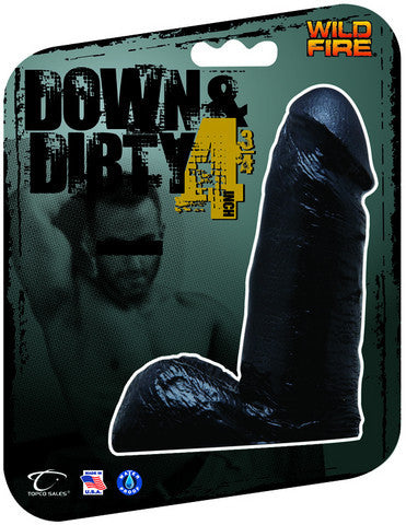 Wildfire Down And Dirty Dong 4.75-inch - Black