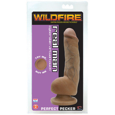 Real Man Cyberskin Perfect Pecker 8-inch - Cinnamon