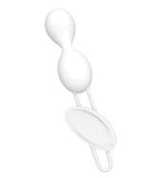 Ultra Zone Eve Vibrating  Silicone Beads - White