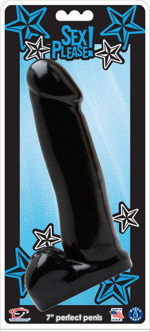 Sex Please Perfect Penis 7-inch - Black