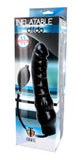 Inflatable 11-inch Super Dong - Black