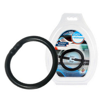 Easy Release Cock Ring - Black