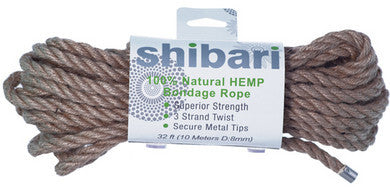 Shibari 10 Meter 100% Natural Hemp Bondage Rope