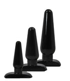 Hard Steel Anal Trainer Kit  - Black