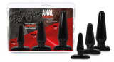 Hard Steel Anal Trainer Kit  - Black