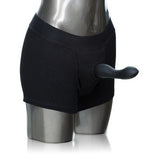 Packer Gear Black Boxer  Brief Harness - Extra Small -Small