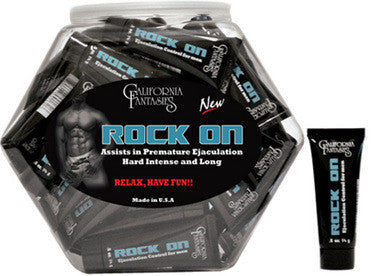 Rock on Ejaculation Control  for Men - 36 Piece Fishbowl