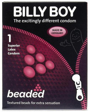 Billy Boy Beaded Condoms -  3-pack