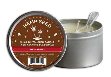 3-in-1 Warm Wishes Suntouched  Candle with Hemp - 6 Oz.