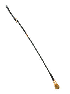 Fetish Fantasy Gold Riding  Crop - Black