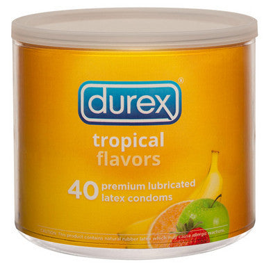 Durex Tropical Flavors - 40  Count Jar