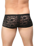 Stretch Lace Mini Short - Black - Extra Large