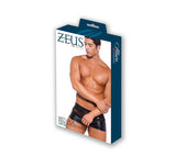 Wet Look Peek-a-boo Shorts  - Black - One Size