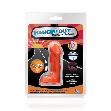 Hangin out Naughty Air  Freshener - Pineapple Mango -  Orange