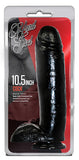 Hard Steel 10.5-Inch Cock - Black