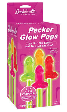Bachelorette Party Favors  Glow Stick Pop  -  4 Pack