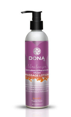 Dona Massage Lotion Sassy  Aroma - Tropical Tease - 8 oz.