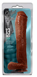 Hard Steel 13-Inch Cock - Brown