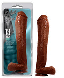Hard Steel 13-Inch Cock - Brown