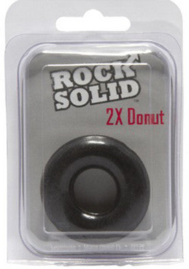 Rock Solid 2x Donut Ring -  Black