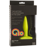 Glo Butt Plug Slim Vibrating - Yellow