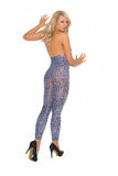 Bodystocking with Satin Bows -  Artic Leopard - One Size