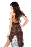 Lace Dress Set - Black - One Size