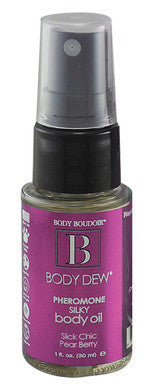 Body Dew Pheromone Silky Body Oil - Slick Chic Pear - 1 oz.