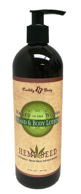 Naked in the Wood Hemp Seed  Hand and Body Lotion - 16 Oz.