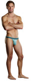 Heather Stripe Bong Micro  Thong - Mint and Grey -  Large-extra Large