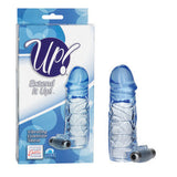 Up Extend It Up Vibrating  Extension Sleeve - Blue
