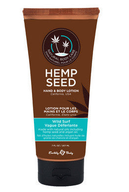 Hemp Seed Hand and Body  Lotion - Wild Surf - 7 Oz.  Tube