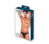 Wet Look Thong - Black - One  Size