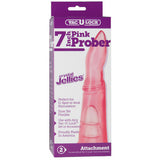 Vac-U-Lock  Crystal Jellie Prober Attachment 7.5-inch - Pink