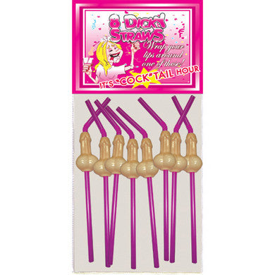Dicky Straws - Pink - 8 Pack
