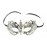Venetian Filigree Silver Mask