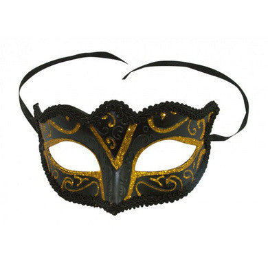 Venetian Black and Gold Mask