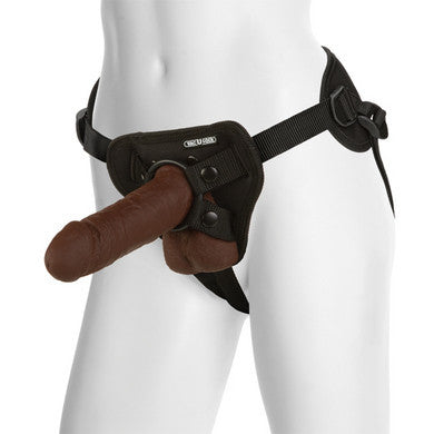 The Realistic 6-Inch Cock With Supreme Harness - Black