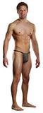 Nylon Burnout Posing Strap -  Taupe - One Size