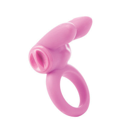 Silicone Jack Rabbit Ring - Pink