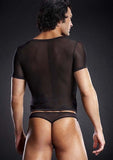 Pro-Mesh V-Neck Tee - Black - Small/Medium