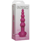 Platinum Premium Silicone -  the Passion Vibrating Plug -  Pink
