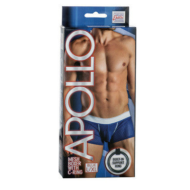 Apollo Mesh Boxer with C-ring  Blue - Large-extra Large