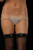 Rhinestone Garter Belt