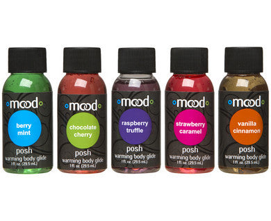 Mood Posh Warming Body  Glides - 5 Pack
