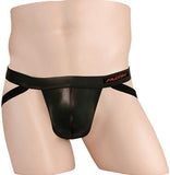 Falcon Wet Look Jock - Black - Extra Large