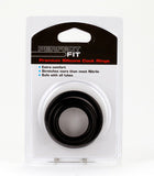Premium Silicone Cockrings  - Mix 3-pack - Black