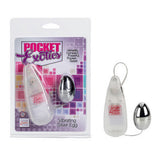 Pocket Exotics Vibrating  Silver Egg