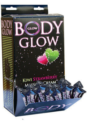 Body Glow - Kiwi Strawberry Massage Cream - 50 Pieces